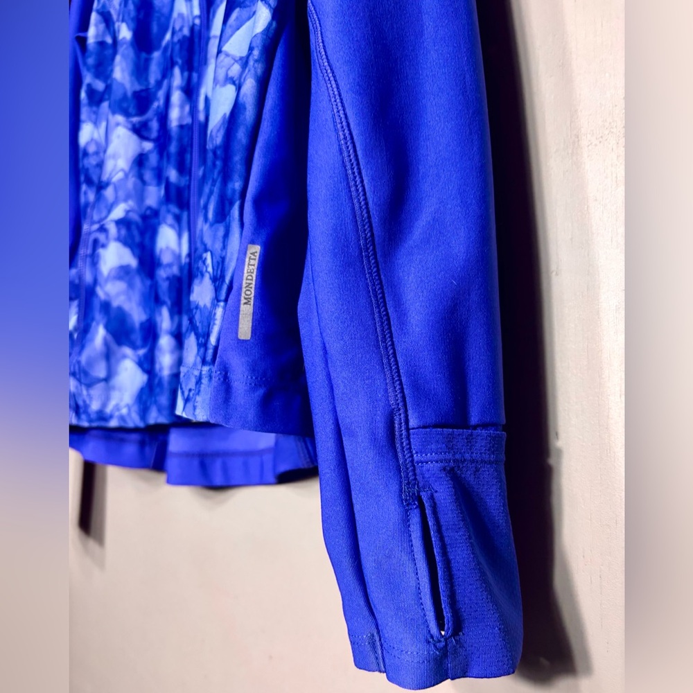 MONDETTA Blue Patterned Zip Jacket - Picture 7 of 8